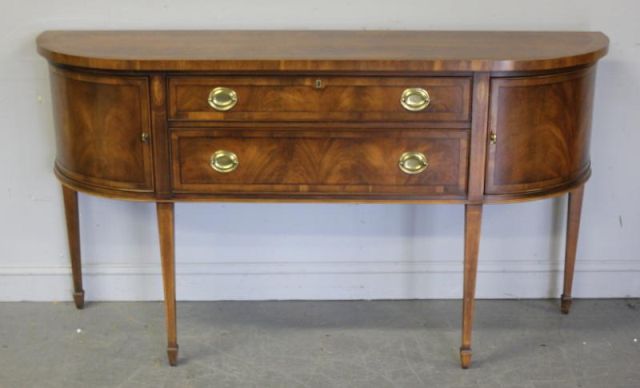 Hekman Signed Mahogany Demilune