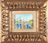 HELEN BOTWAY "BOATS IN THE HAR