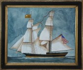 HELEN HOWARD OIL ON GLASS "POR