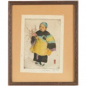 HELEN HYDE, COLOR ETCHING Hele