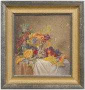 Helen L. Searle painting, prep