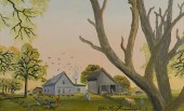 HELEN LAFRANCE O/C, FARM SCENE
