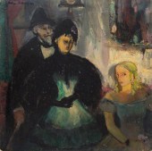HELEN SAWYER FIGURATIVE OIL ON