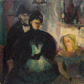 HELEN SAWYER FIGURATIVE OIL ON