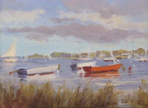 HELEN SHARP POTTER OIL ON CANVAS