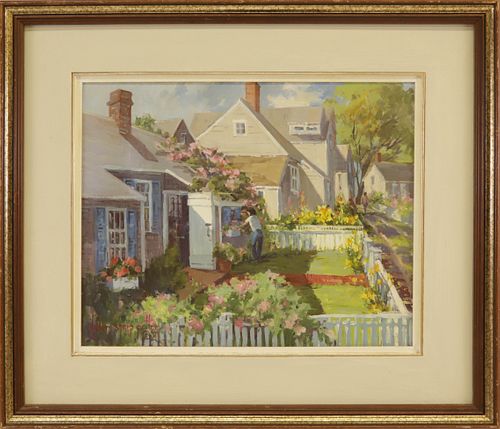 HELEN SHARP POTTER OIL ON CANVAS