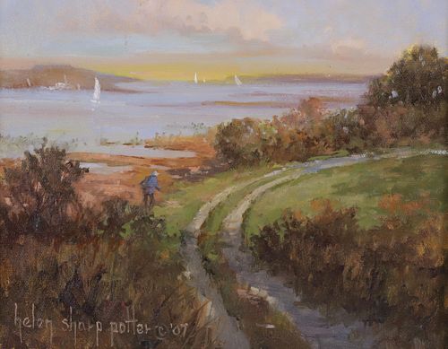 HELEN SHARP POTTER OIL ON CANVAS