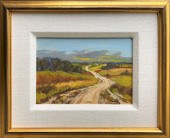 HELEN SHARP POTTER OIL ON BOAR