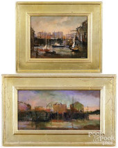 HELEN ST. CLAIR, TWO OIL ON PA