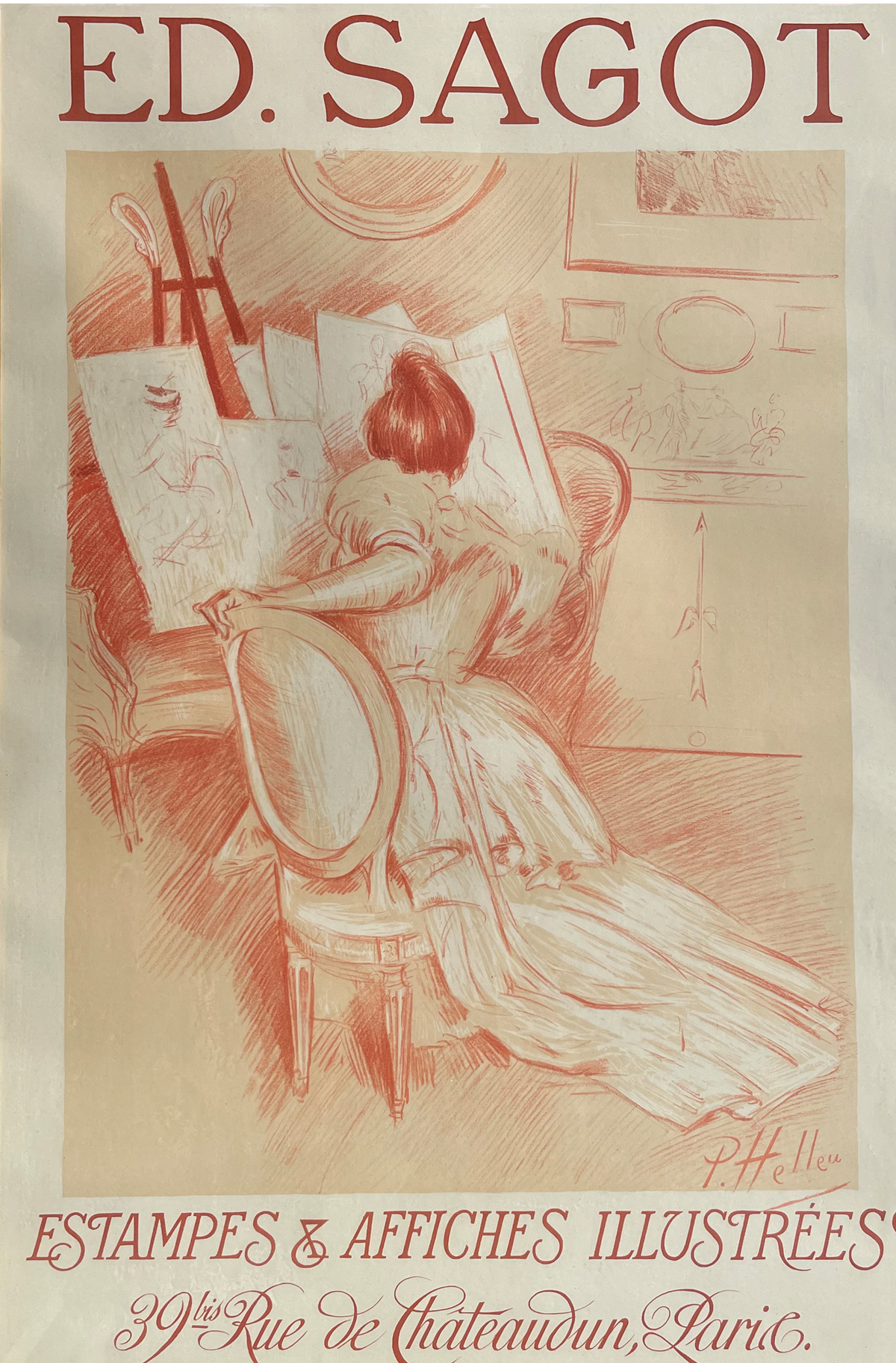 HELLEU POSTER FOR SAGOT: For E.B.