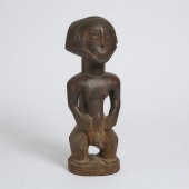Hemba Carved Wood Male Figure,