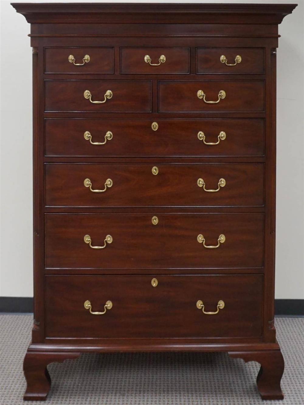 HENKEL-HARRIS MAHOGANY TALL CHEST