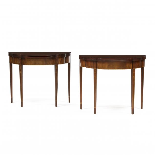 HENKEL HARRIS, PAIR OF INLAID