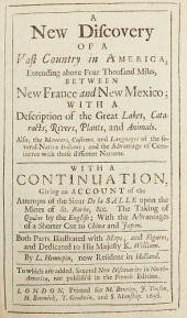 HENNEPIN "A NEW DISCOVERY OF A