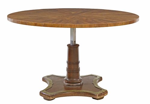 HENREDON ADJUSTABLE BRASS-MOUNTED