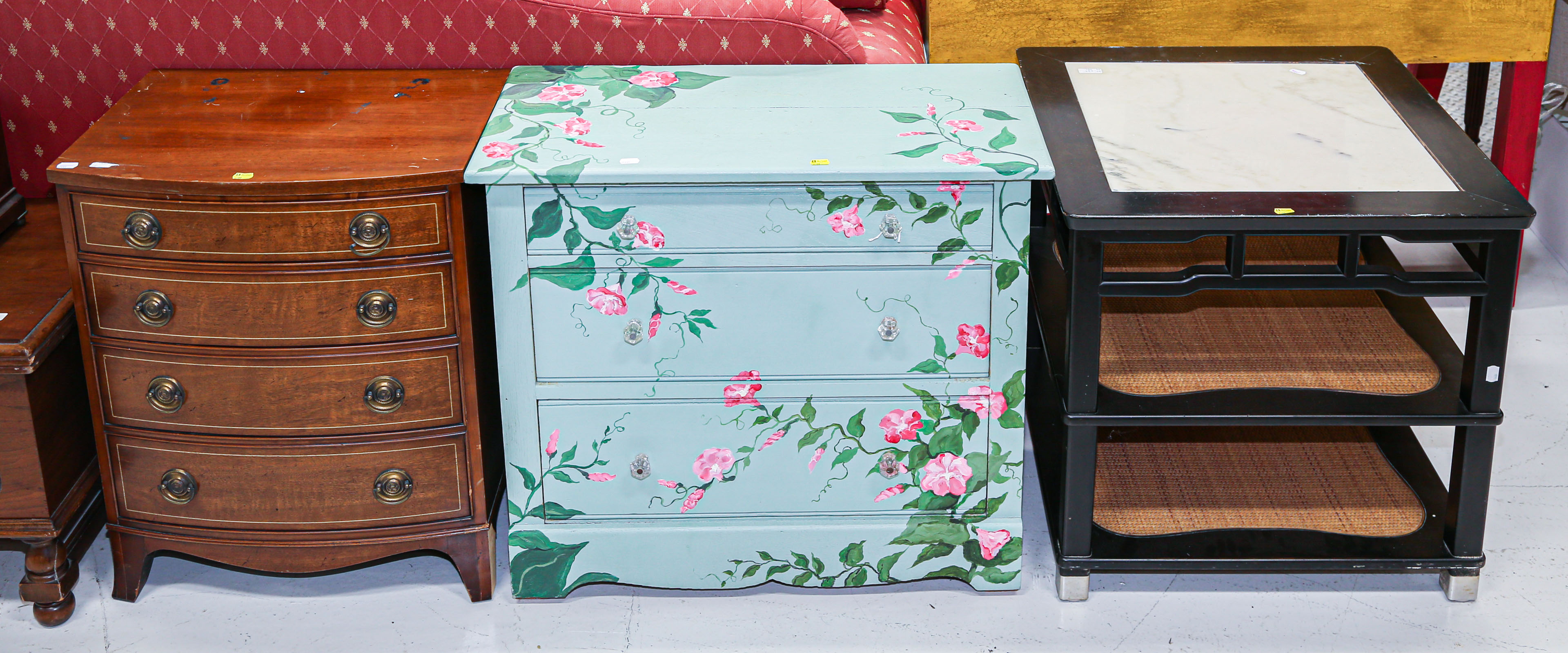 HENREDON BEDSIDE CHEST & PAINTED