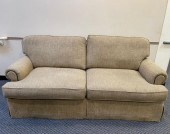 HENREDON BROWN UPHOLSTERED SOF