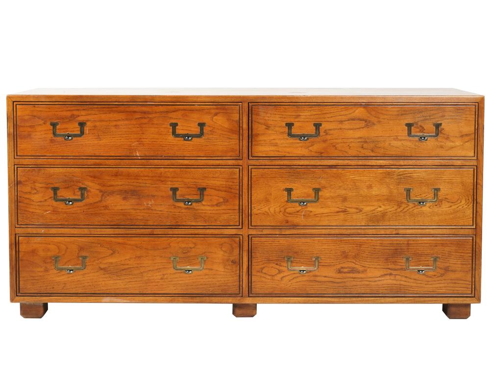 HENREDON CAMPAIGN-STYLE CHEST OF