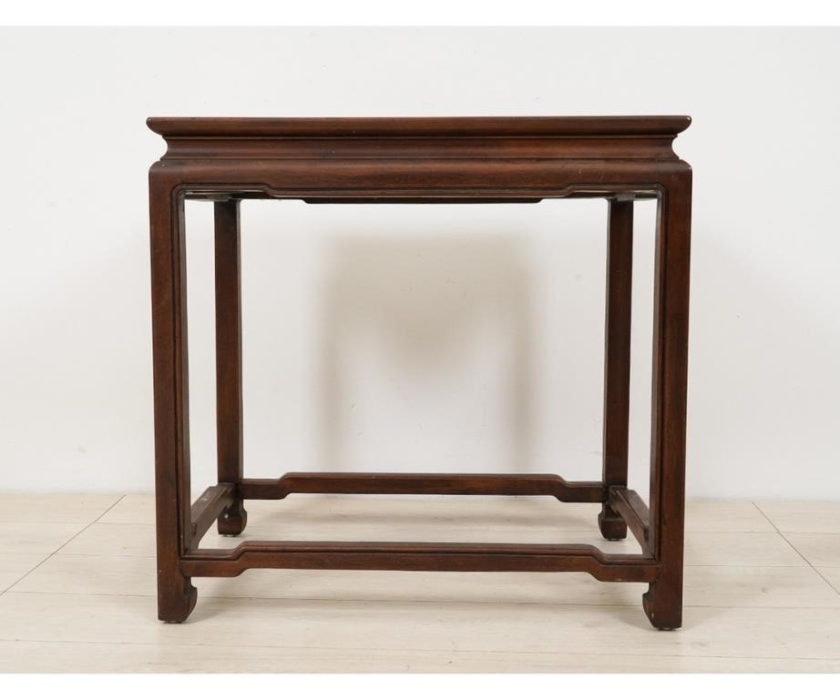 Henredon Chinese style mahogany end