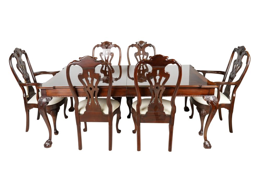 HENREDON CHIPPENDALE STYLE MAHOGANY