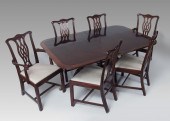 HENREDON DINING AND SET OF 6 M