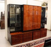 HENREDON FIVE-SECTION KOA WOOD