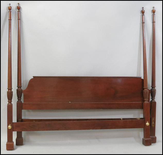 HENREDON FOUR POSTER BED. Comprised