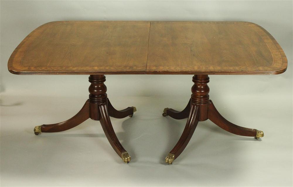 HENREDON MAHOGANY DOUBLE PEDESTAL