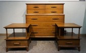 HENREDON MID-CENTURY WALNUT CH