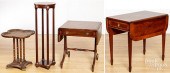 HENREDON ONE-DRAWER STAND, ETC