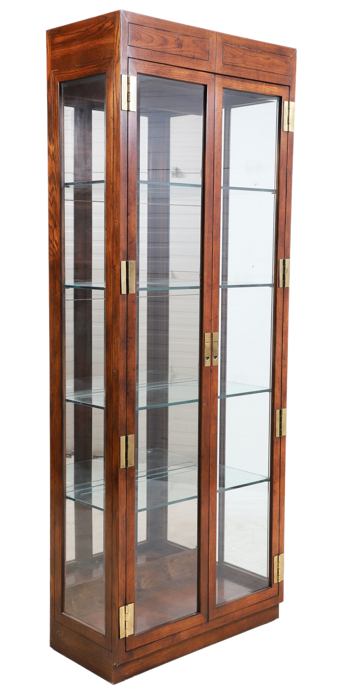 Henredon walnut finished display