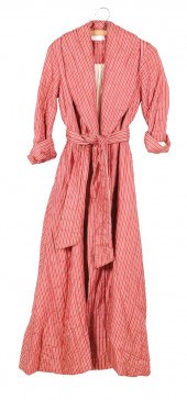 Henri Bendel quilted silk robe