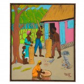 HENRI BOTTEX. VILLAGE, OIL (Ha