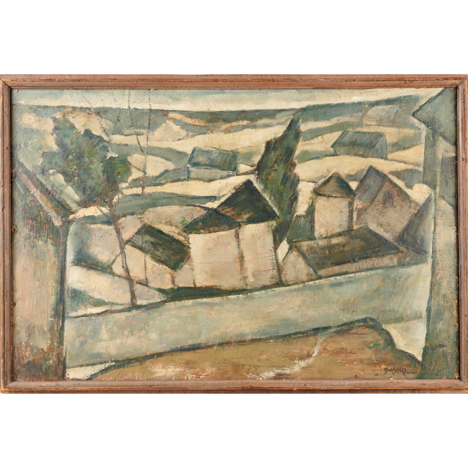 HENRI BURKHARD, OIL ON BOARD