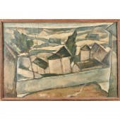 HENRI BURKHARD, OIL ON BOARD H