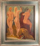 Henri Burkhard oil on canvas b