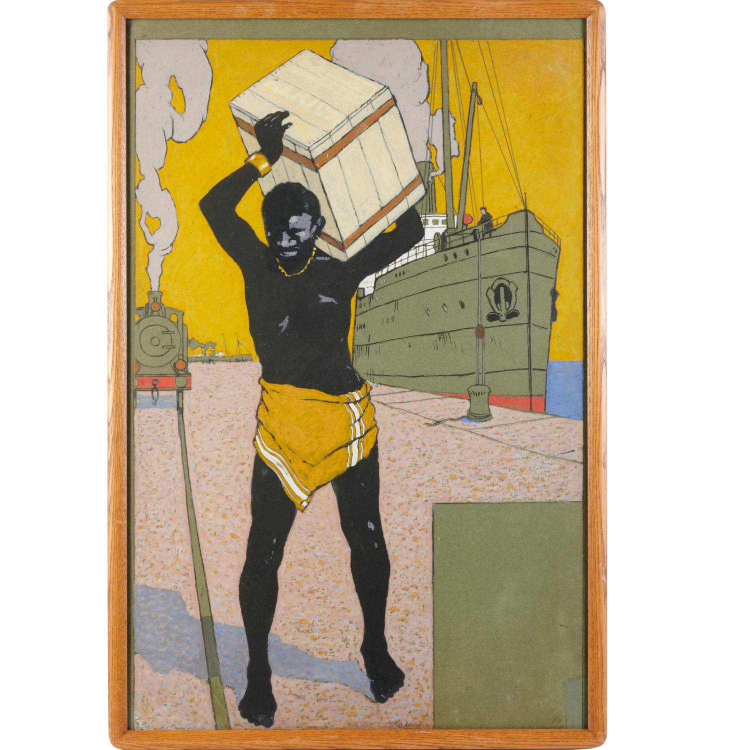 HENRI CASSIERS (ATTRIB), GOUACHE ON