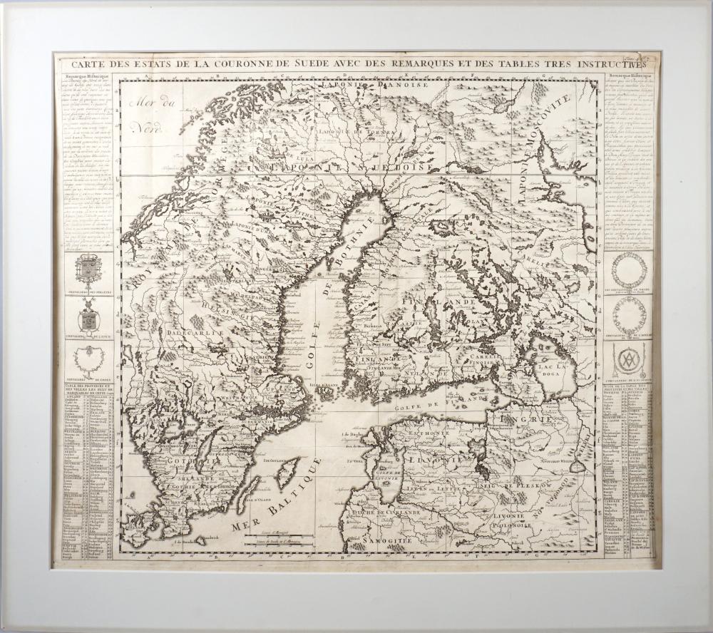 HENRI CHATELAIN, CARTE DES ESTATS D
