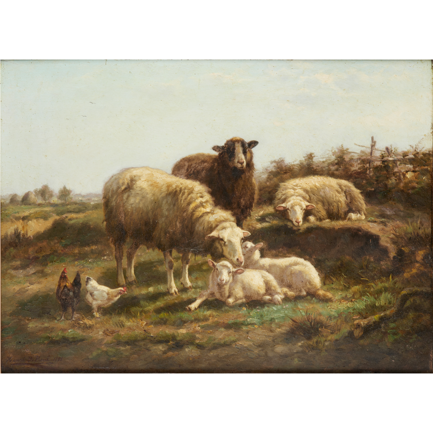 HENRI DE BEUL, OIL ON BOARD, 1888