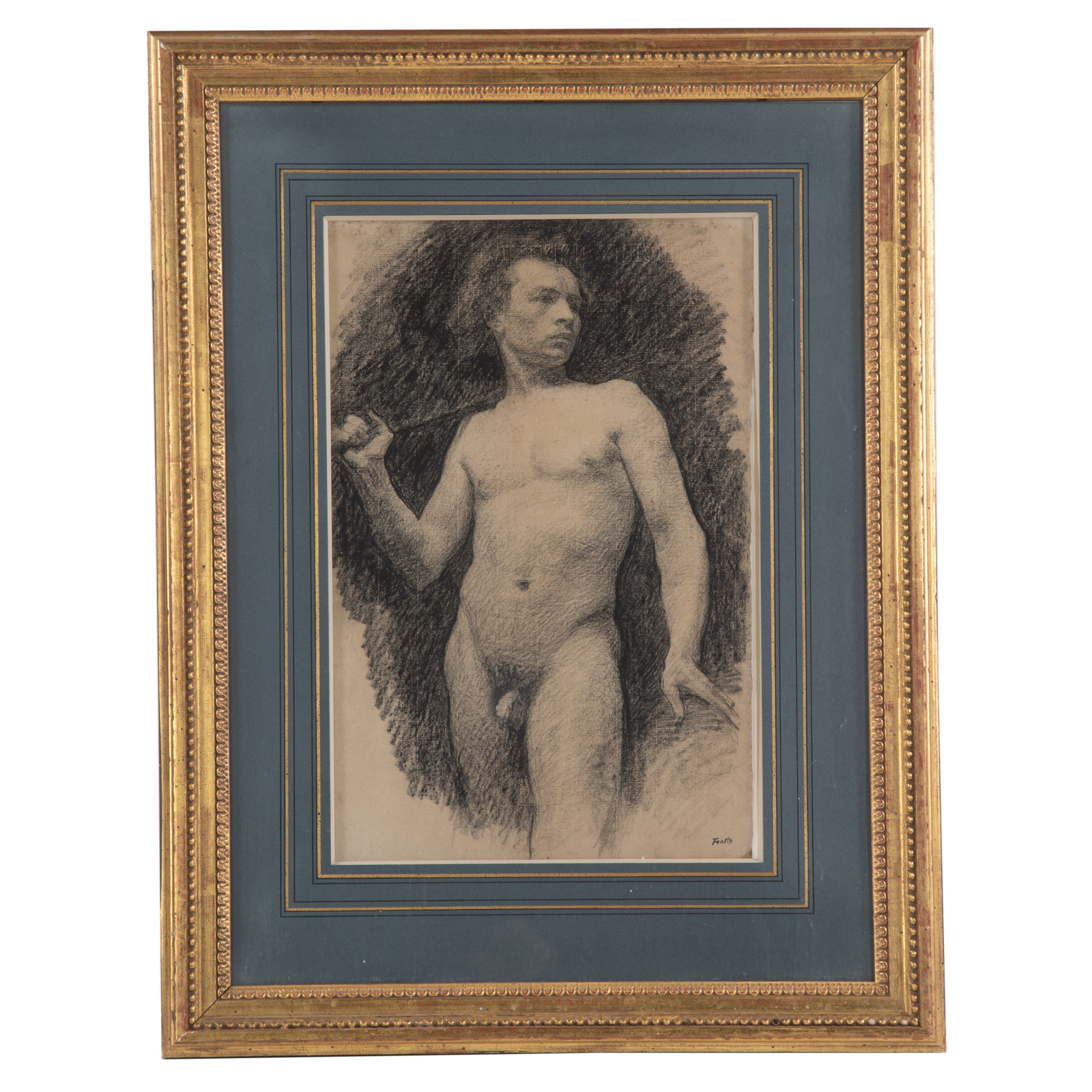 HENRI FANTIN-LATOUR. "MALE NUDE