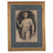 HENRI FANTIN-LATOUR. "MALE NUD