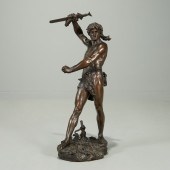 HENRI GAUQUIE, LARGE BRONZE, C