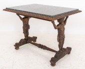 HENRI II GOTHIC STYLE CARVED O