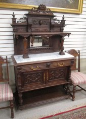 HENRI II STYLE PETITE CARVED O