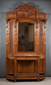 HENRI II STYLE WALNUT HALLSTAN