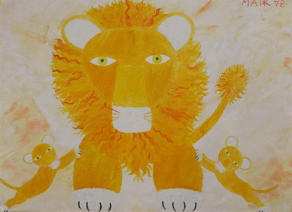 HENRI MAIK, LION & CUBS, O/CLion