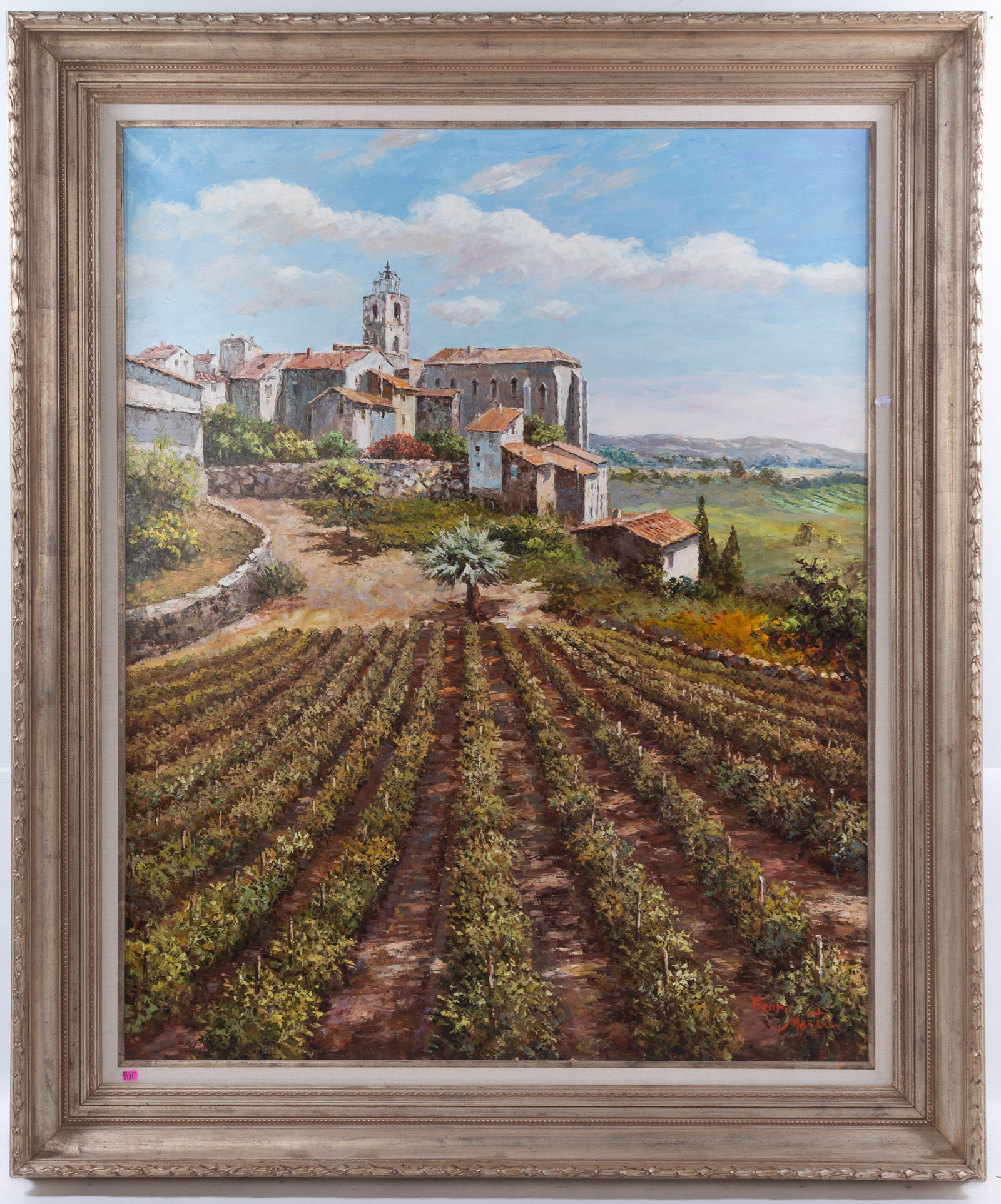 HENRI MARTIN. "VINEYARDS," OIL