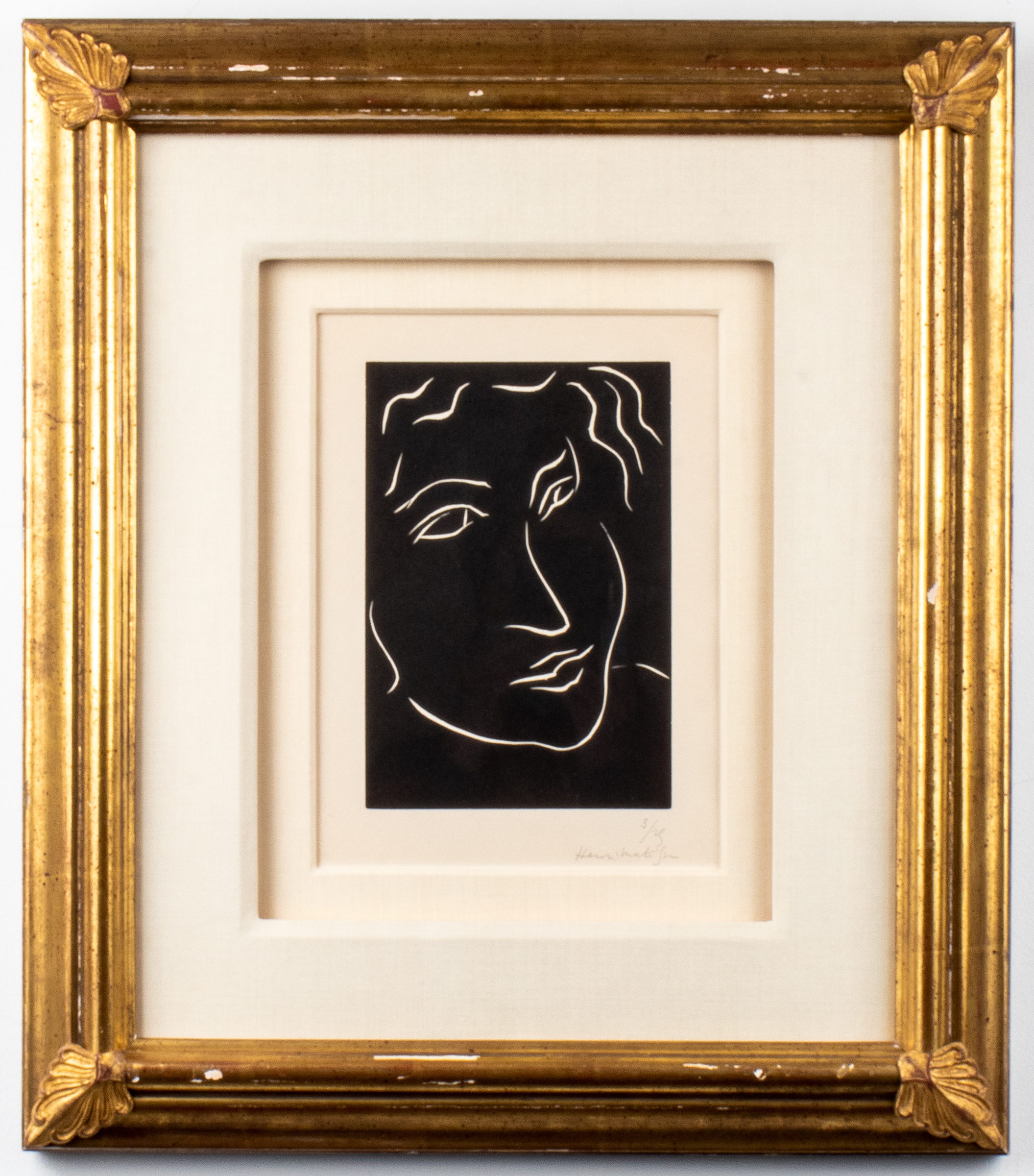 HENRI MATISSE "FLORENTINE" LINOCUT,