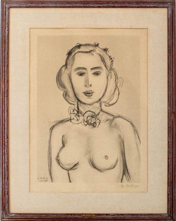 HENRI MATISSE "JEUNE FEMME AUX