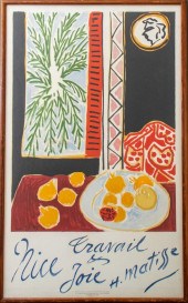 HENRI MATISSE "NICE, TRAVAIL E